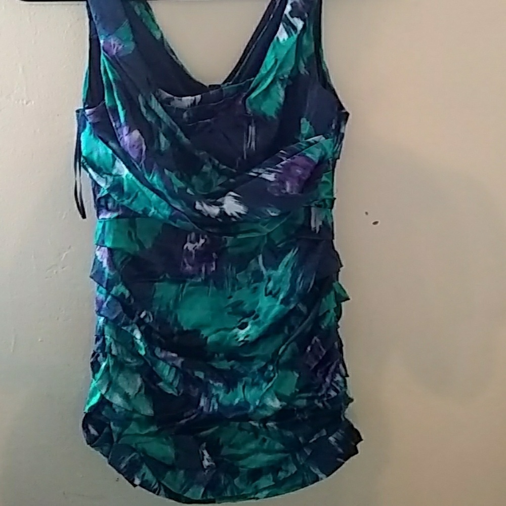 Brightly colored ruffle dress